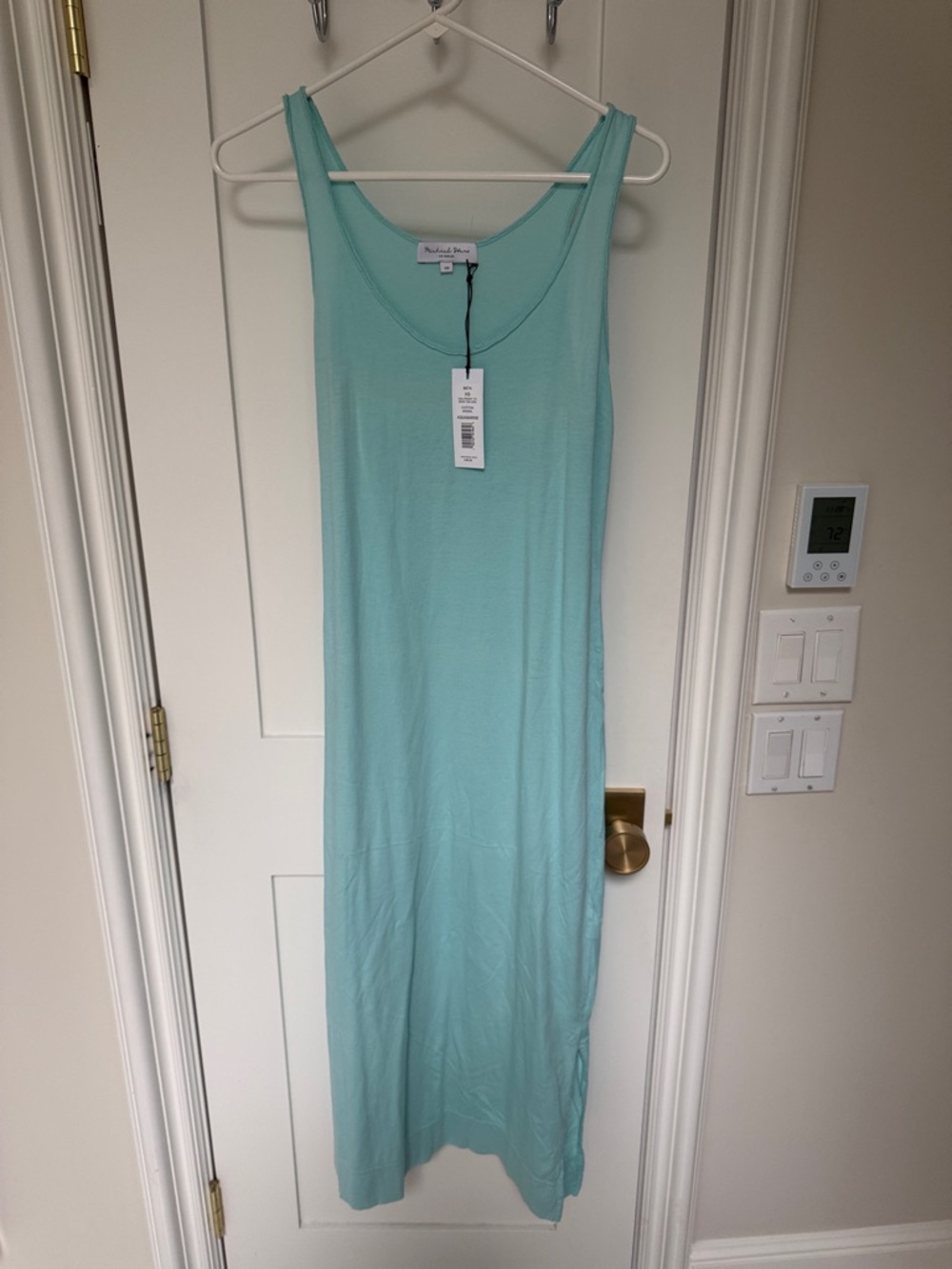 Michael Stars Califront To Back Tank Aquamarine Maxi Dress -‎ Casual Tank Style!